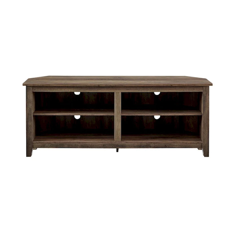 58-inch Corner TV Stand with Adjustable Shelves