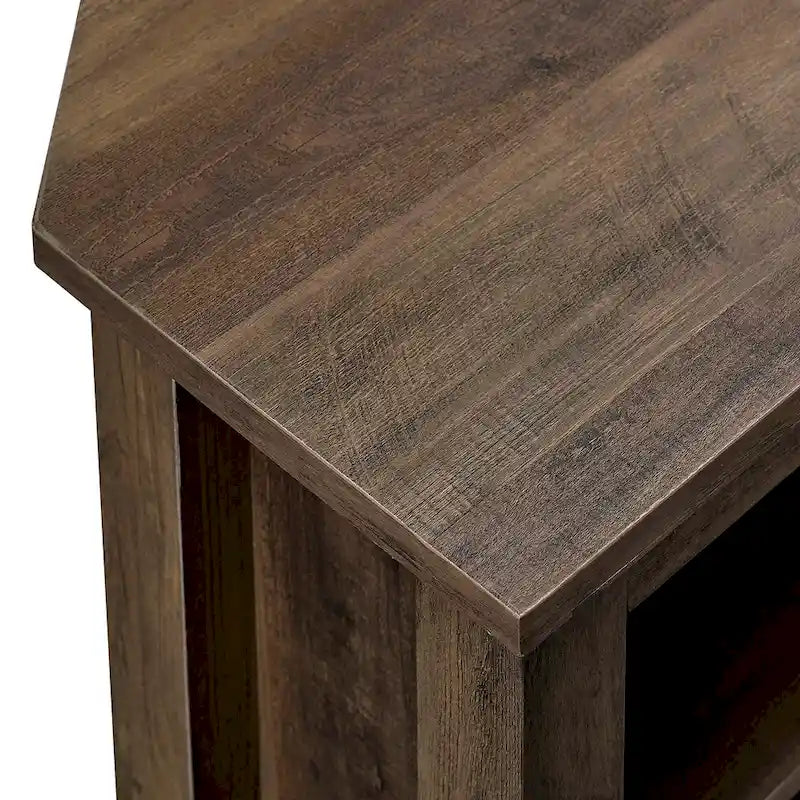 58-inch Corner TV Stand with Adjustable Shelves