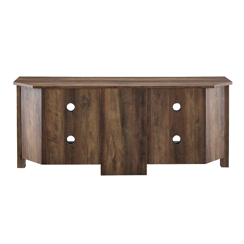 58-inch Corner TV Stand with Adjustable Shelves
