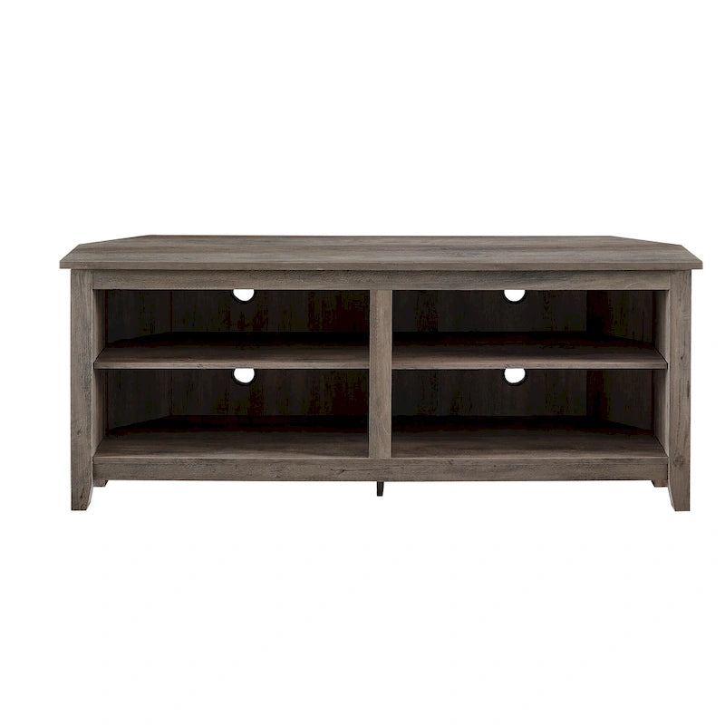 58-inch Corner TV Stand with Adjustable Shelves