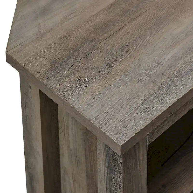 58-inch Corner TV Stand with Adjustable Shelves