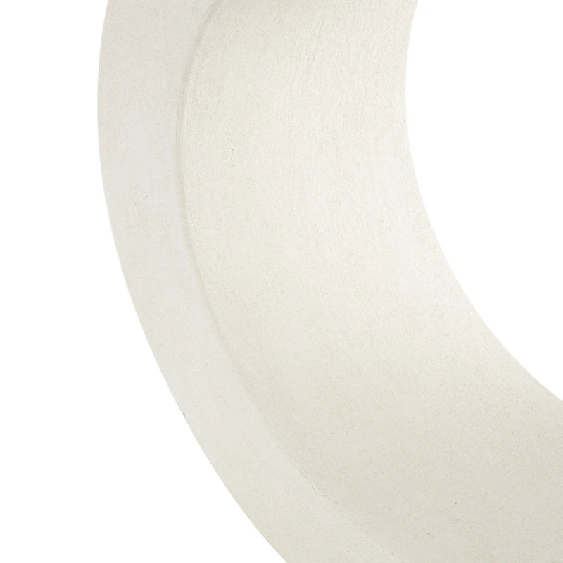 White C-Shaped MDF Console Table - 43.5L x 12W x 25H Inches