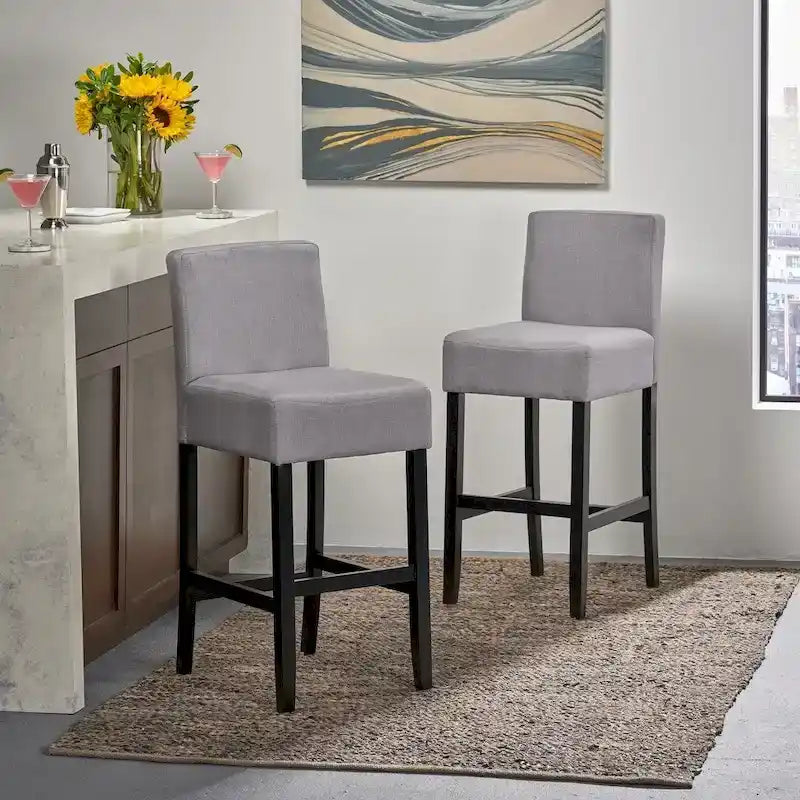 30-inch Fabric Bar Stools (Set of 2)