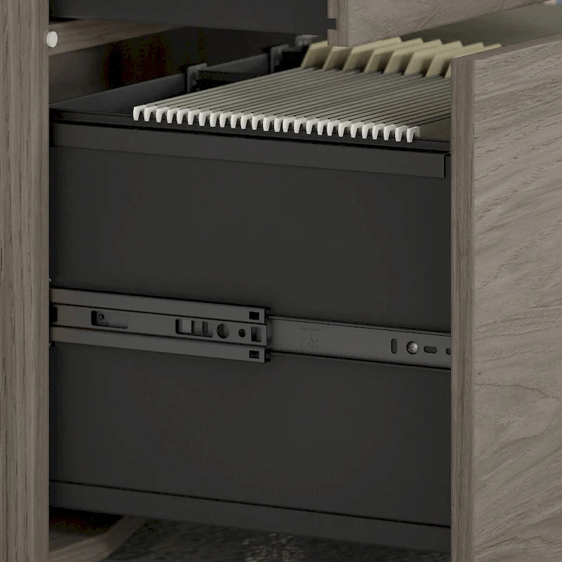 Office Storage Cabinet with Drawers and Shelves