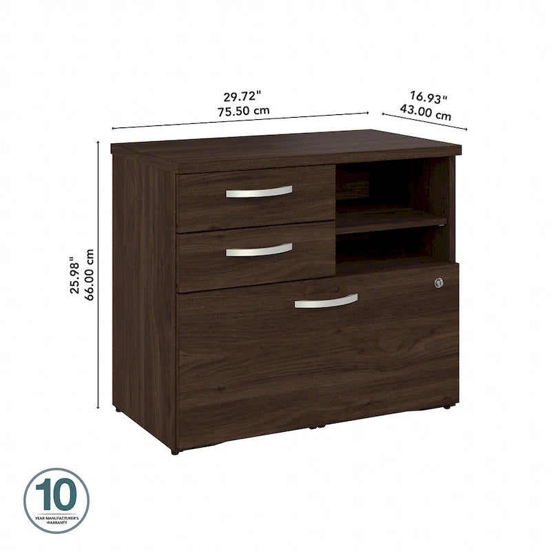 Office Storage Cabinet with Drawers and Shelves