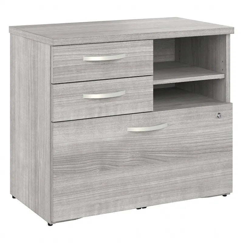 Office Storage Cabinet with Drawers and Shelves