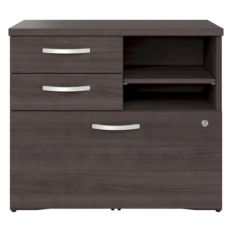 Office Storage Cabinet with Drawers and Shelves