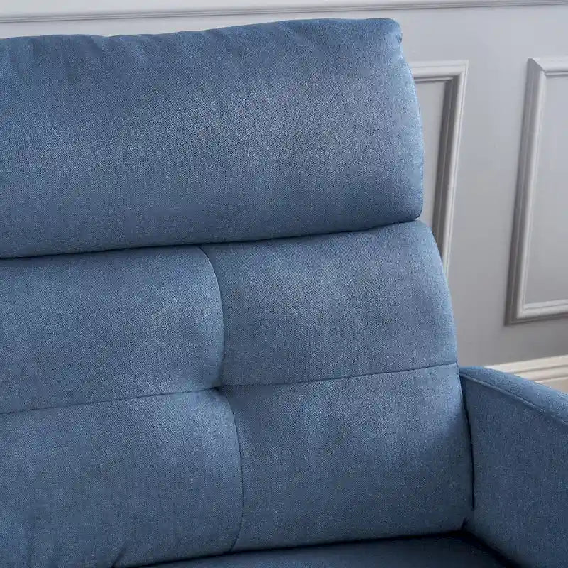 Fabric 2-Seater Recliner Club Chair