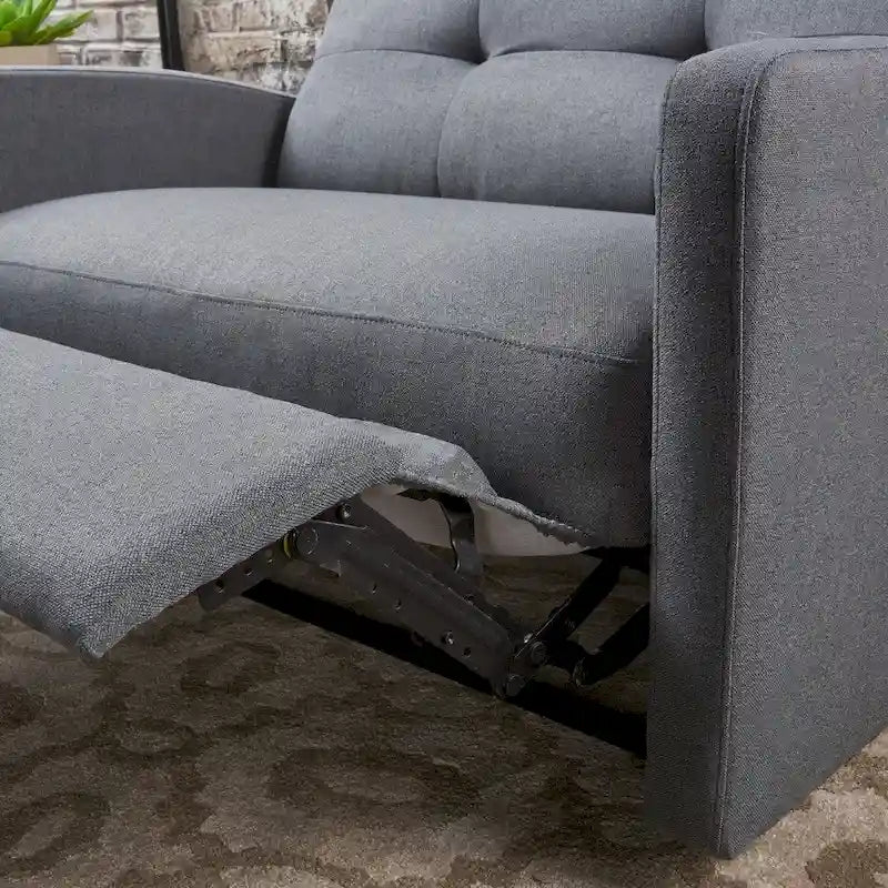 Fabric 2-Seater Recliner Club Chair