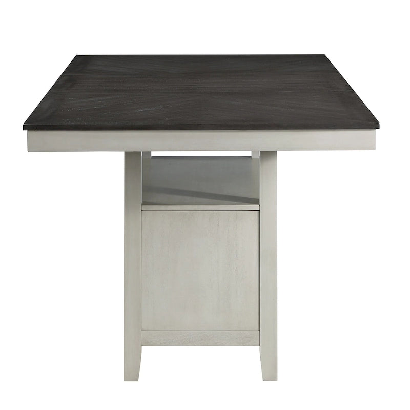60–80 Inch Extendable Counter Height Dining Table with Storage