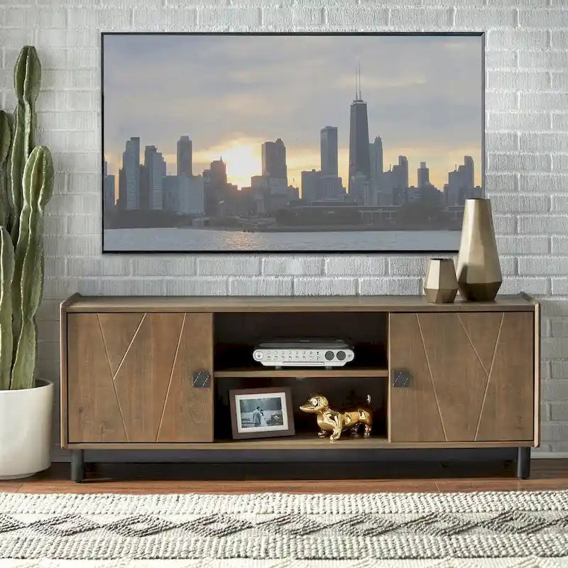 Farmhouse Entertainment Center for TVs up to 65 Inches