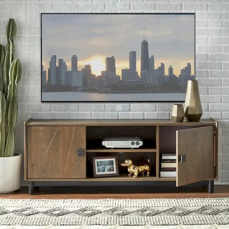 Farmhouse Entertainment Center for TVs up to 65 Inches