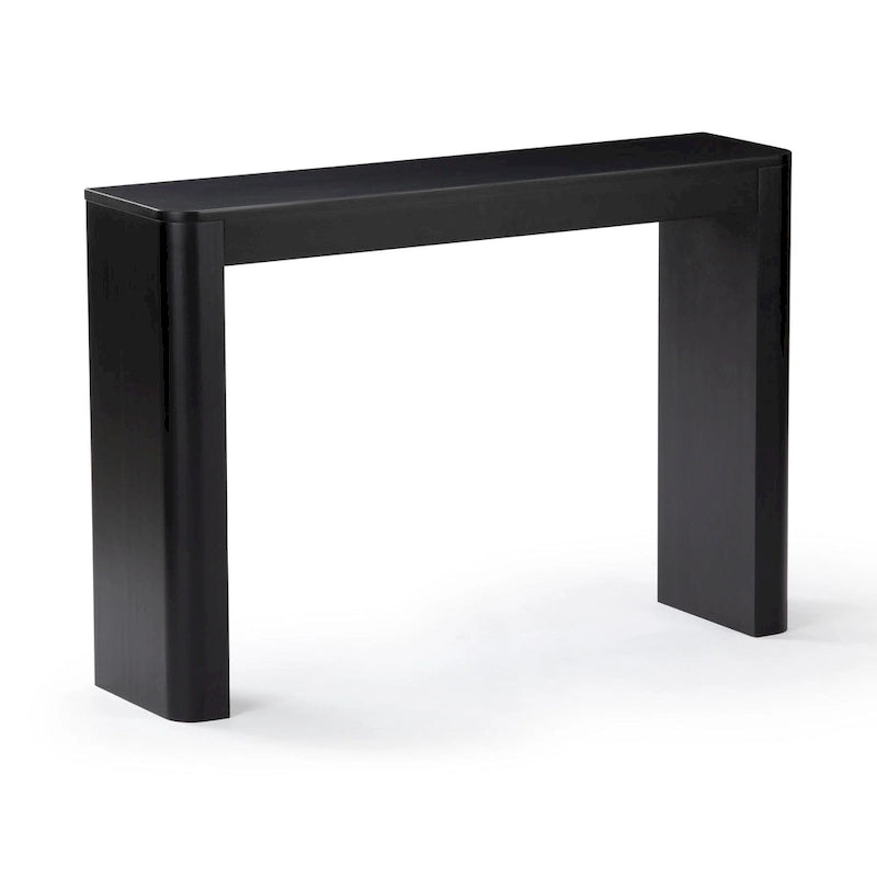Modern Rounded Solid Wood Console Table - 46