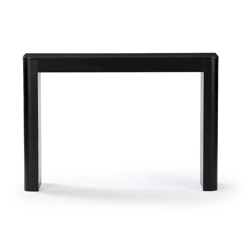 Modern Rounded Solid Wood Console Table - 46