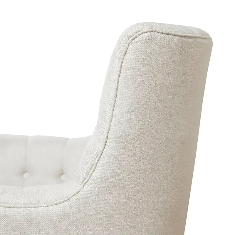 360-Degree Swivel Glider Chair with Tufted Velvet Upholstery