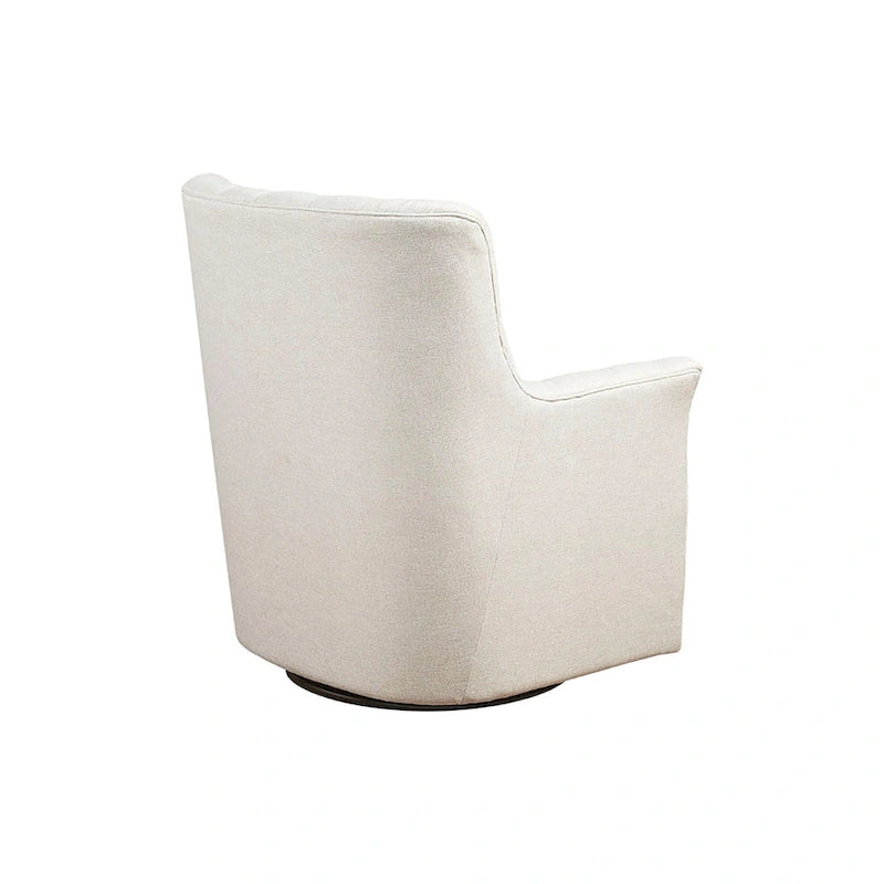 360-Degree Swivel Glider Chair with Tufted Velvet Upholstery
