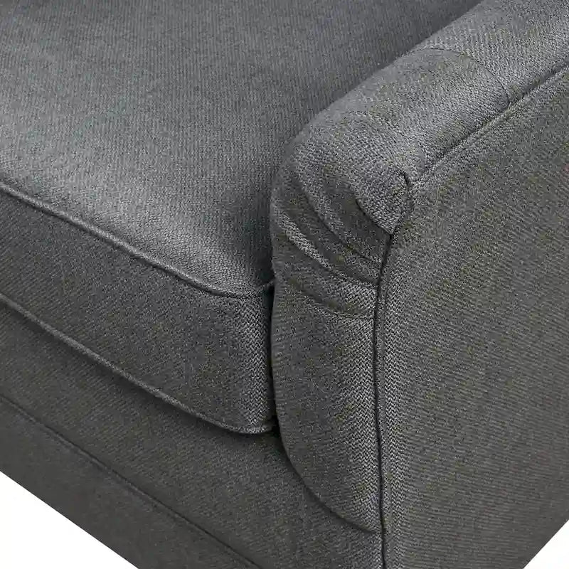 360-Degree Swivel Glider Chair with Tufted Velvet Upholstery