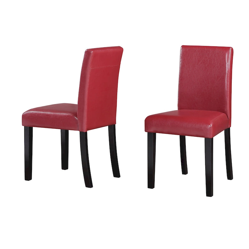 Faux Leather Dining Chairs (Set of 2)