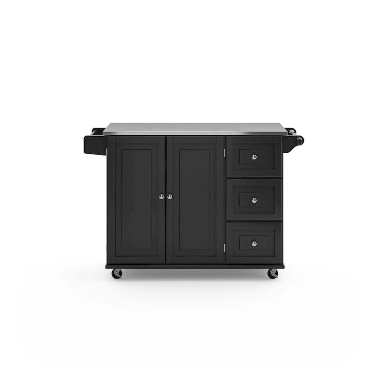 Kitchen Cart with Stainless Steel Top
