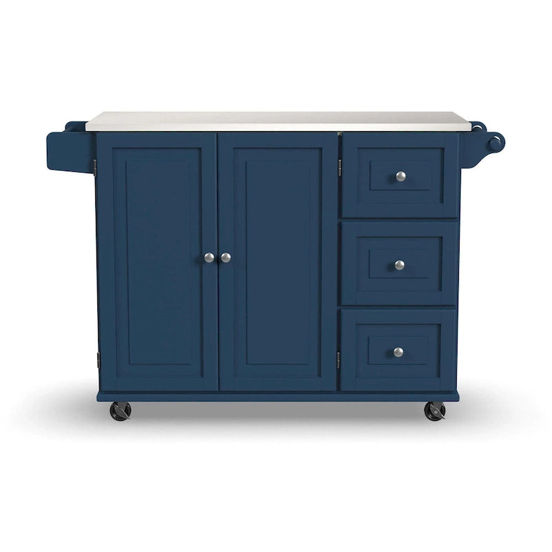 Kitchen Cart with Stainless Steel Top