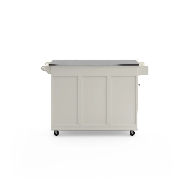 Kitchen Cart with Stainless Steel Top