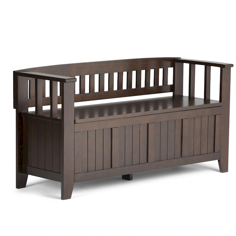Solid Wood 48-inch Entryway Storage Bench