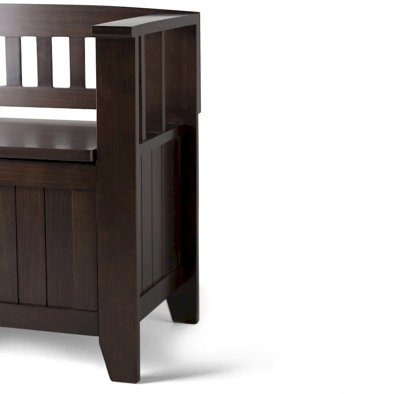 Solid Wood 48-inch Entryway Storage Bench