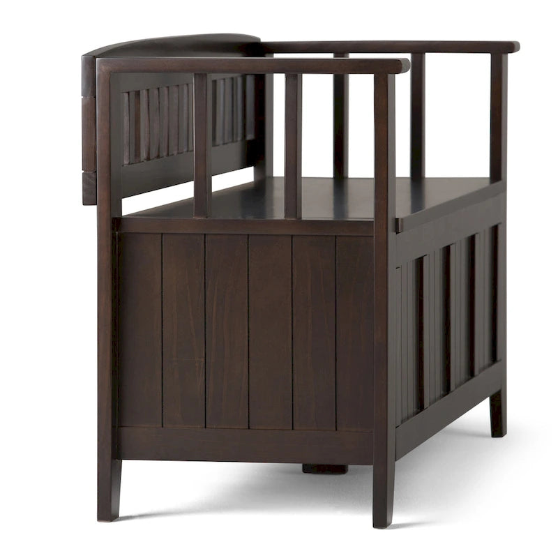 Solid Wood 48-inch Entryway Storage Bench