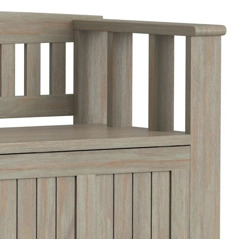 Solid Wood 48-inch Entryway Storage Bench