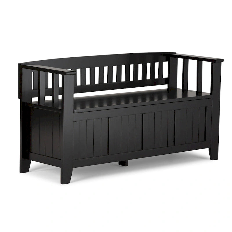 Solid Wood 48-inch Entryway Storage Bench