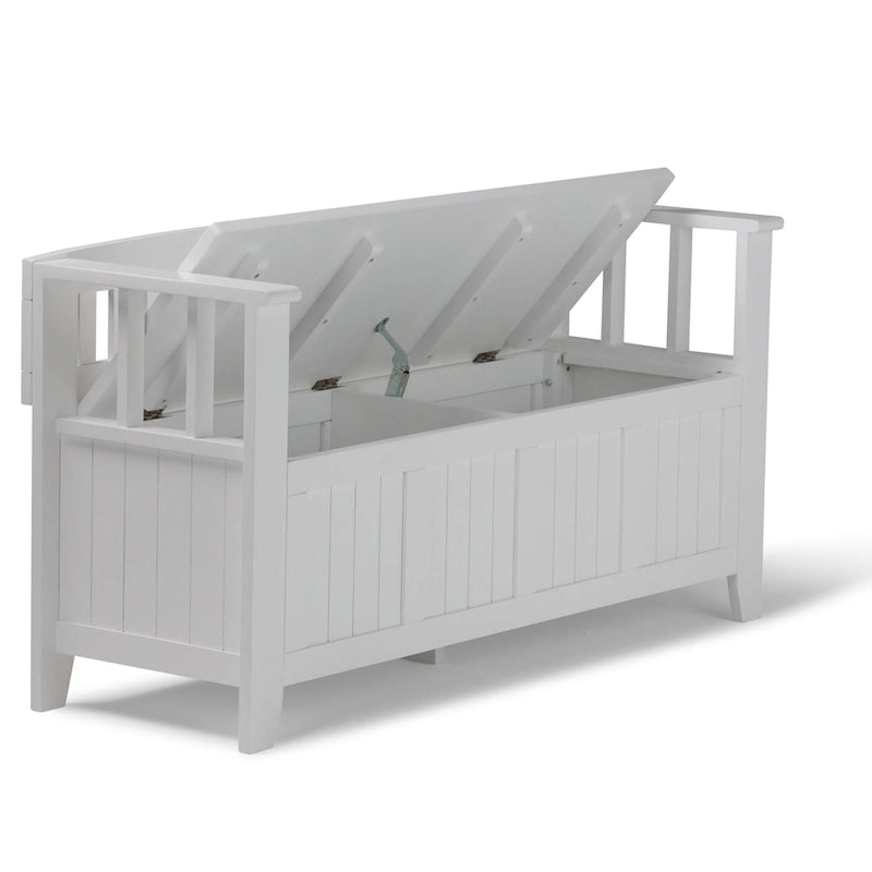 Solid Wood 48-inch Entryway Storage Bench