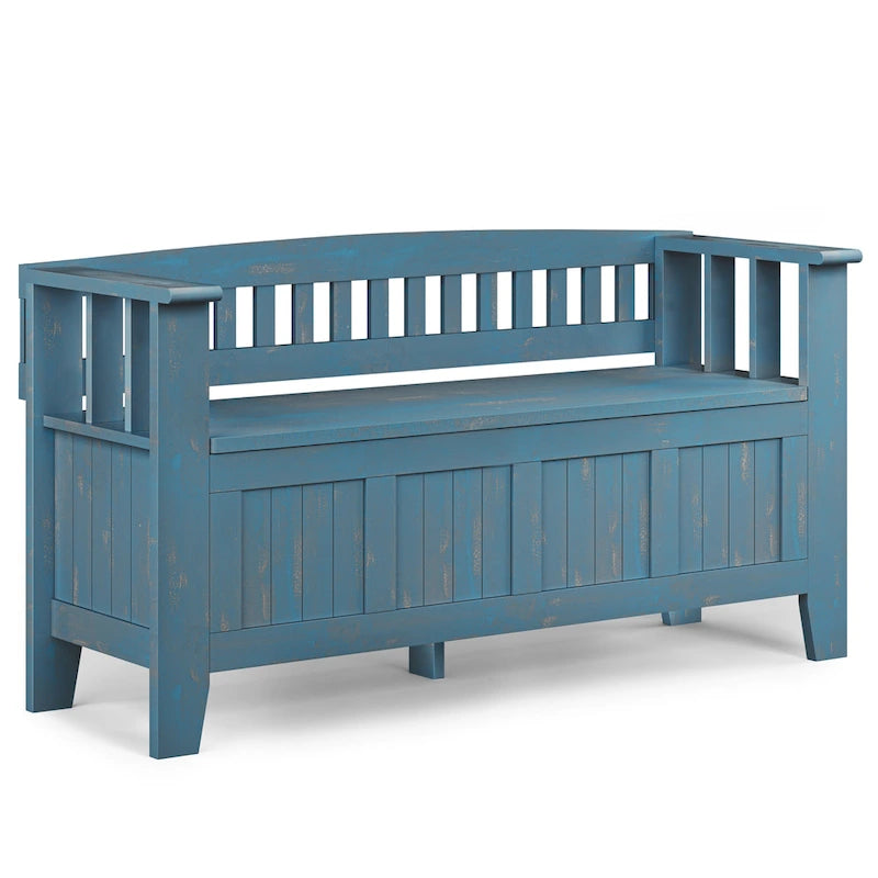 Solid Wood 48-inch Entryway Storage Bench