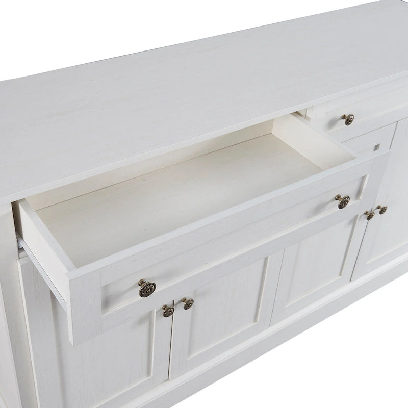 60-Inch Sideboard Buffet Cabinet with 2 Drawers and 4 Doors
