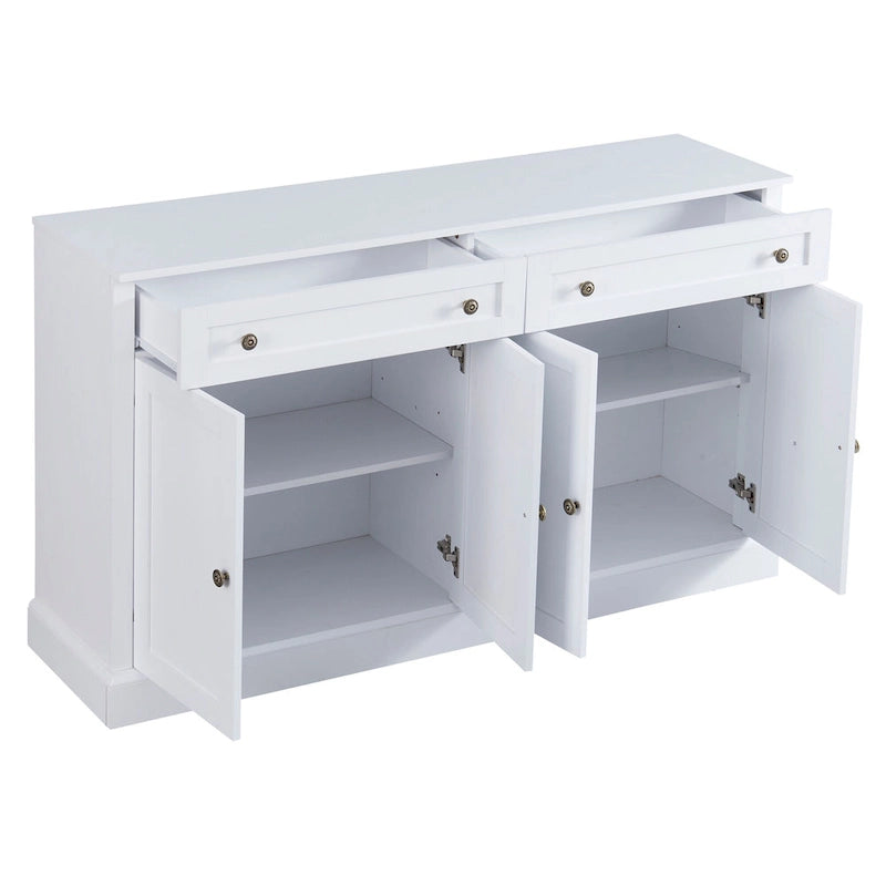 60-Inch Sideboard Buffet Cabinet with 2 Drawers and 4 Doors