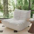 Teddy Velvet Armless Floor Sofa with Foam Filling
