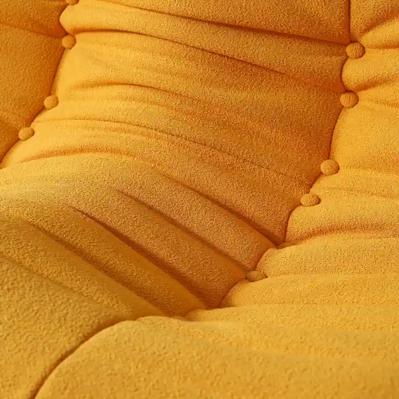 Teddy Velvet Armless Floor Sofa with Foam Filling