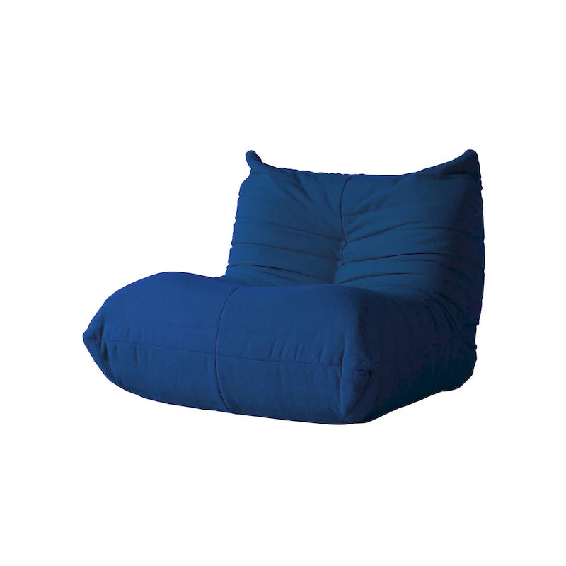 Teddy Velvet Armless Floor Sofa with Foam Filling