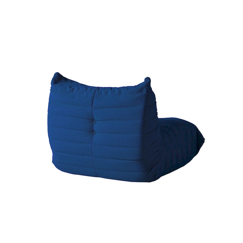 Teddy Velvet Armless Floor Sofa with Foam Filling