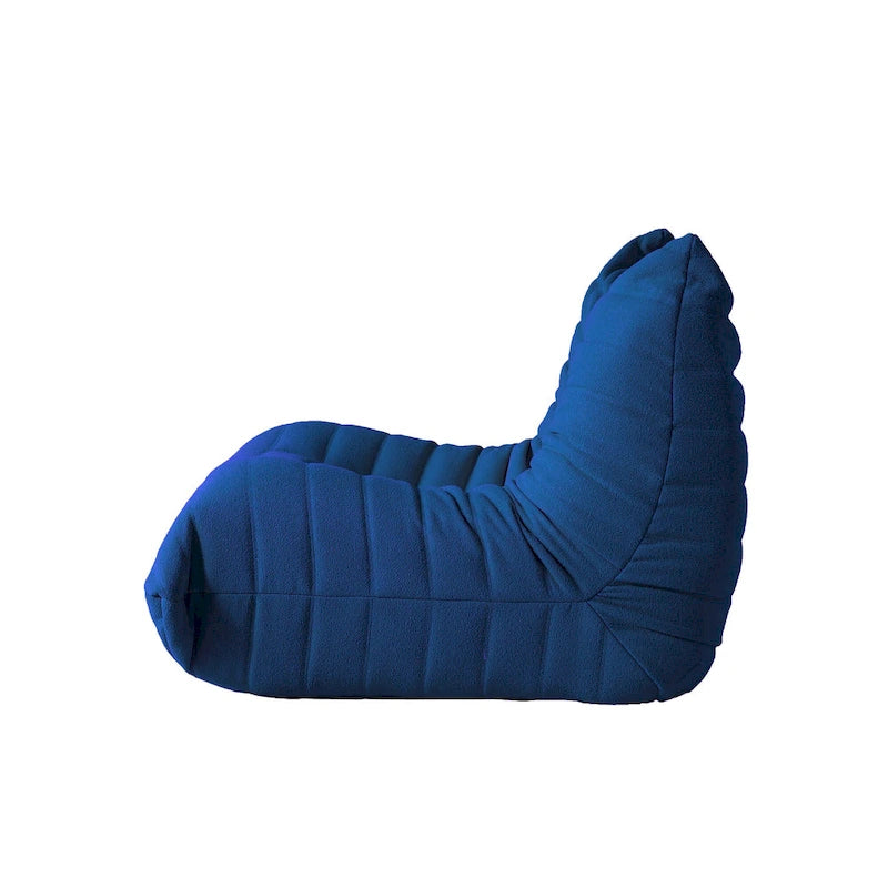 Teddy Velvet Armless Floor Sofa with Foam Filling