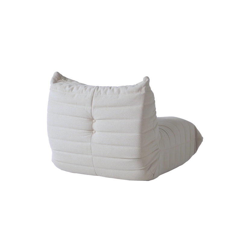 Teddy Velvet Armless Floor Sofa with Foam Filling