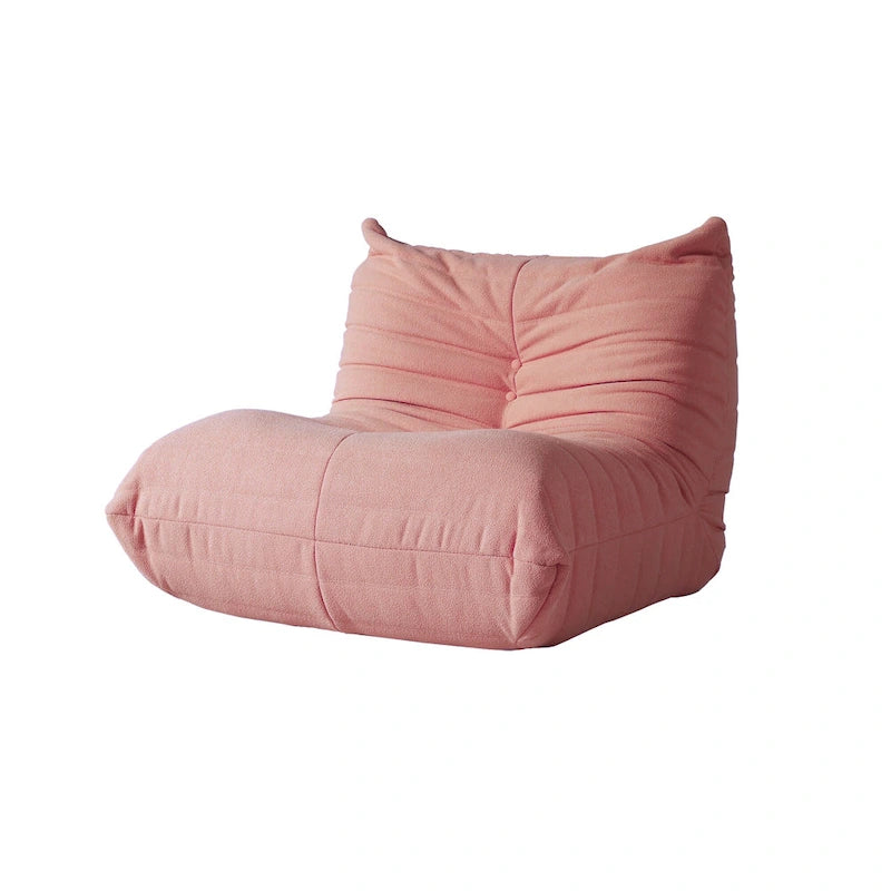Teddy Velvet Armless Floor Sofa with Foam Filling