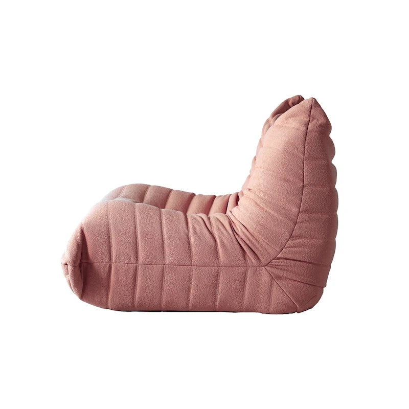 Teddy Velvet Armless Floor Sofa with Foam Filling