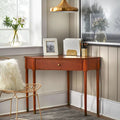 Mid-Century Corner Desk with Drawer