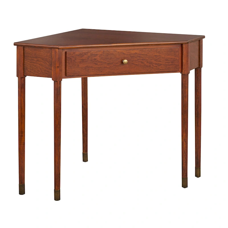 Mid-Century Corner Desk with Drawer