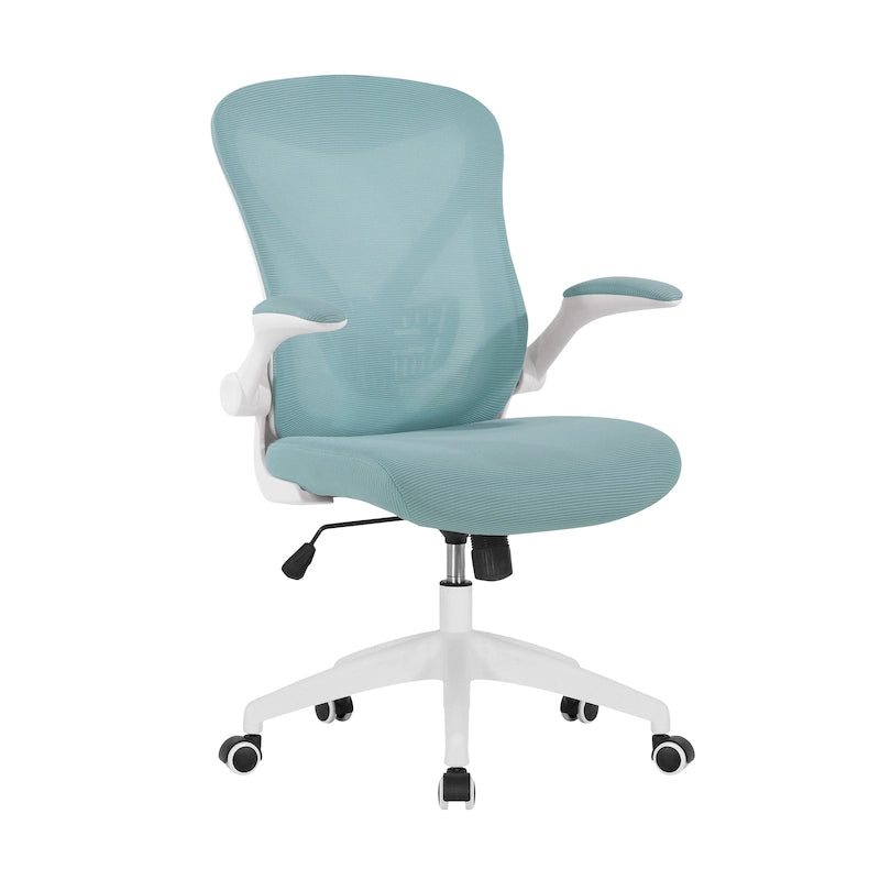 Ergonomic Mesh Office Chair with Flip-Up Arms and Tilt Mechanism