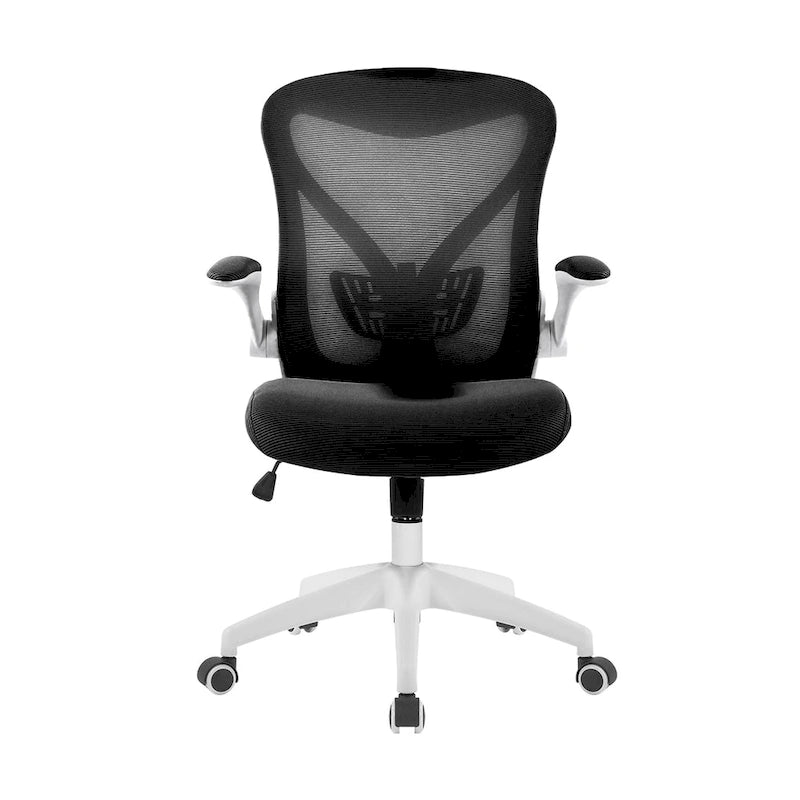 Ergonomic Mesh Office Chair with Flip-Up Arms and Tilt Mechanism