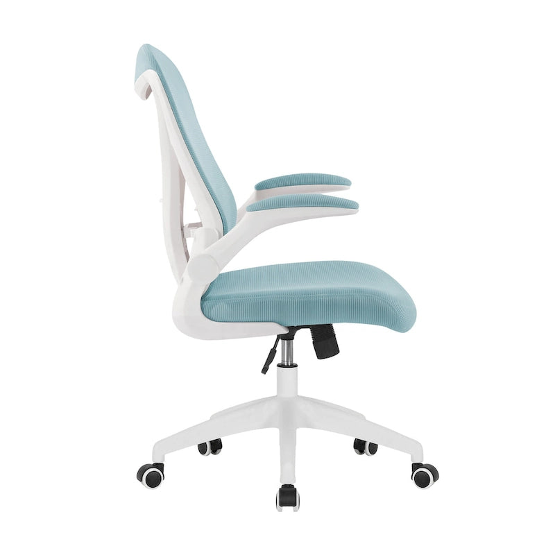 Ergonomic Mesh Office Chair with Flip-Up Arms and Tilt Mechanism