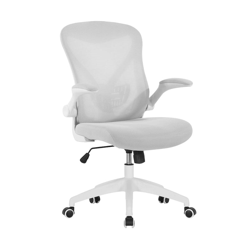 Ergonomic Mesh Office Chair with Flip-Up Arms and Tilt Mechanism