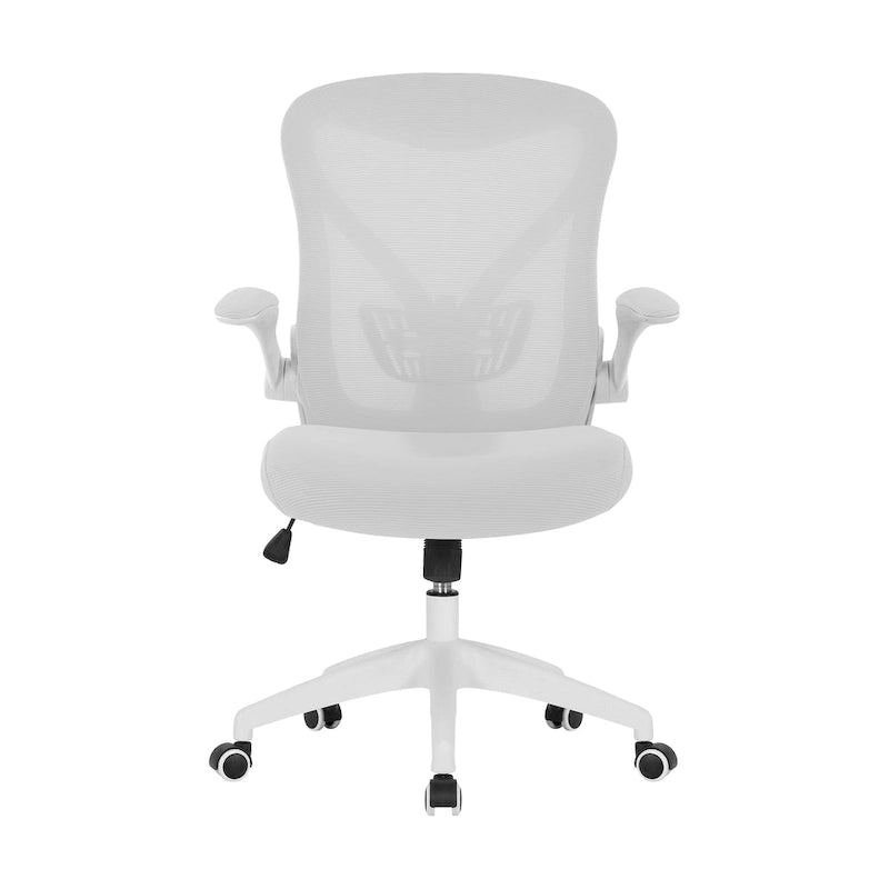 Ergonomic Mesh Office Chair with Flip-Up Arms and Tilt Mechanism