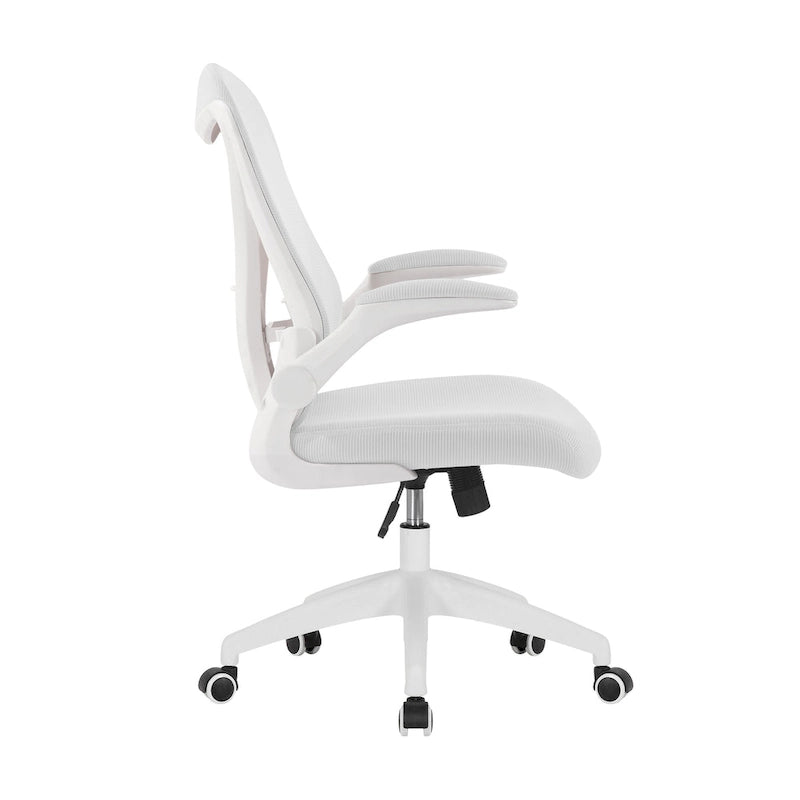 Ergonomic Mesh Office Chair with Flip-Up Arms and Tilt Mechanism